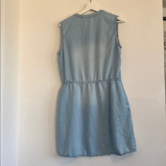 Merona Size L light blue chambray mini dress - Picture 4 of 5